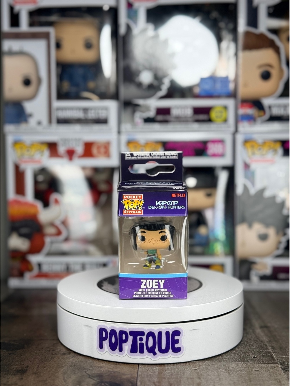 KPop Demon Hunters Zoey Funko Pocket Pop! Keychain